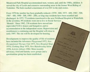 Meanwood Park Hospital 1919 - 1996