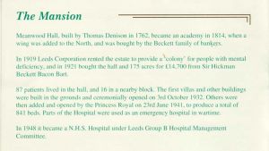 Meanwood Park Hospital 1919 - 1996