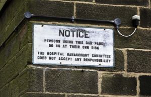 Mansion Parking Notice, Dec 2008