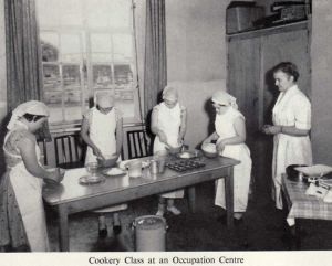 Cookery Class At A Occupation Center 1958