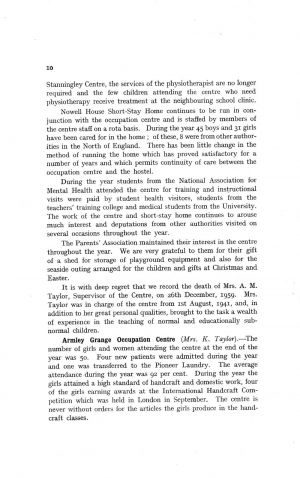 The Mental Health Services Leeds 1959 page 10