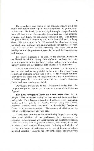 The Mental Health Services Leeds 1959 page 9