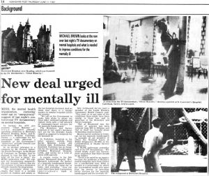 Silent Minority June 11th 1981, (St Lawrence's) From 1920 to 1941, the asylum was known as Caterham Mental Hospital. In 1930, administration of the hospital passed to the London County Council. It then had 323 beds plus a nursery unit. In 1941, it became St Lawrence's Hospital and continued to provide care for the mentally handicapped. In 1974, the hospital came to public attention with the publication of the book Tongue Tied by Joseph ('Joey') John Deacon who had been a patient at the hospital since the age of eight in 1928. This was followed by the TV documentary Silent Minority in which the hospital featured in an unfavourable light. 